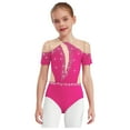 thumbnail image 2 of Hansber Gymnastics Bodysuit for Girls Acrobatics Workout One Piece Tumbling Ballet Dance Leotard Athletic Biketard Hot Pink 10, 2 of 6