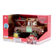 Disney Store Official Tow Mater Light-Up Remote Control Car - Tow Mater RC Car with Monster Truck Wheels, 2.4GHz Radio Controlled RC Toy with 360° Spin & Light-Up Smoke Effect