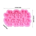 thumbnail image 3 of Gnmfd Happy Birthday Chocolate Letter Cake Molds 2pcs, BPA Free Flexible Non-Stick Letters for Chocolate, Fondant, Jelly, Cupcakes, Cake Decoration, DIY Baking, Birthday Party Dessert Supplies, 3 of 8