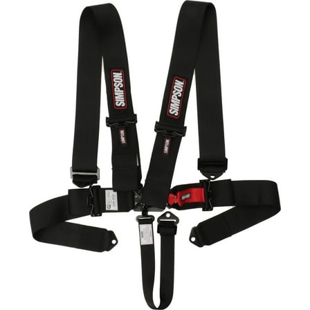 Simpson 29063BK1X 5 Point Individual Harness, Black, 55 In