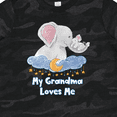 thumbnail image 4 of Inktastic My Grandma Loves Me Cute Elephants Clouds Moon and Stars Boys or Girls Toddler T-Shirt, 4 of 5