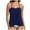 Navy, variant on Tankini Swimsuits for Women New Split Printing Square Corner Womens Two Piece Swimsuits Bathing Suit