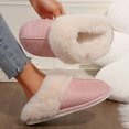 thumbnail image 5 of Women's Cozy Memory Foam Slippers, Fuzzy Wool-Like Plush Fleece Lined House Slippers - Indoor Outdoor with Anti-Skid Rubber Sole, 5 of 10