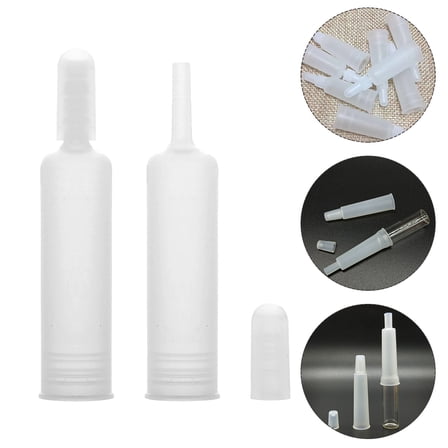 UPOUART 25Pcs Ampoule Bottle Dropper Cover White for Easy Ampoule Bottle Use and Durability
