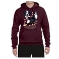 thumbnail image 2 of If It's Not a Bernese It's Just a Gift | Mens Lover Hooded Sweatshirt Graphic Hoodie, Maroon, Small, 2 of 3