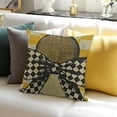 thumbnail image 3 of SHANXI Bee Summer Honeycomb Farmhouse Decorations Throw Pillow Covers Beehive Honeybee Seasonal Outdoors Decorative Linen Cushion Case for Couch Sofa Home 18x18in, 3 of 5