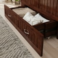 thumbnail image 6 of AFI Southampton Full Wood Murphy Bed Chest with Mattress, Drawer & Charger in Walnut, 6 of 21