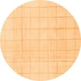thumbnail image 1 of Ahgly Company Indoor Round Solid Orange Modern Area Rugs, 7' Round, 1 of 4
