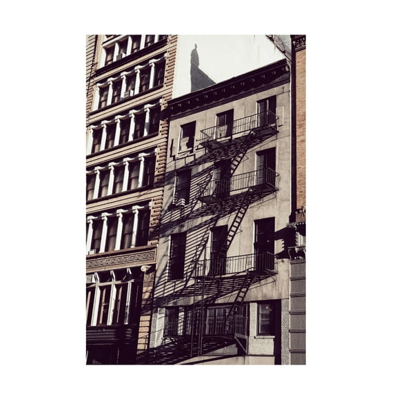 Trademark Fine Art Rikard Martin New York City Fire Escapes Canvas Wall Art