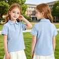 thumbnail image 4 of Grblisyd Shool Uniform Shirts for Girls Quick Dry Short Sleeve Polo Shirts with Button for Boys Athletic Golf Tennis Tops Back To School, 4 of 4