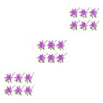 thumbnail image 3 of Moyic 6 piezas PVC Artificial Lilys flor decorativa Púrpura, 3 of 6