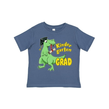 

Inktastic Green Dinosaur Kindergarten Grad with Cap and Diploma Gift Toddler Boy or Toddler Girl T-Shirt