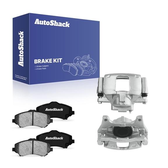 AutoShack Front Brake Calipers   Ceramic Brake Pads Replacement for 2009-2012 Dodge Journey 6-PC Kit