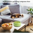 thumbnail image 5 of 2 Pack Cat Grass Planter Trianu Hydroponic Cat Grass Cup Household Cat Grass Box Nursery Cat Plant for Indoor Cats, Blue-None SEEDS, 5 of 7