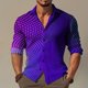 thumbnail image 1 of Camisa de hombre con solapa y pintura salpicada, de lujo, informal, deportiva, ligera, cómoda, suave, diseño de diseñador, nuevo estilo 2024, 1 of 6