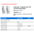 thumbnail image 2 of Clock Light - Compatible with 1983 - 1987 Buick Regal Wagon 1984 1985 1986, 2 of 2