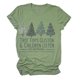 thumbnail image 4 of Puntoco Mujer Navidad Moda Manga Corta Camiseta Casual Blusa Estampado tops Puntoco Puntoco-5421, 4 of 4