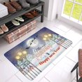 thumbnail image 3 of MKHERT Happy Year and Merry Christmas Winter Night Landscape with Santa Claus Doormat Rug Home Decor Floor Mat Bath Mat 30x18 inch, 3 of 3