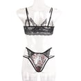 thumbnail image 2 of Mujer Traje sexy Encaje Suave Escote en V Correa encantadora Traje de ropa interior sexy, S Yuarrent XX000119-01, 2 of 7