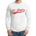 thumbnail image 5 of UGP Campus Apparel El Paso Baseball Script - Hometown Pride, Pitcher Long Sleeve T Shirt - 3X-Large - White, 5 of 6
