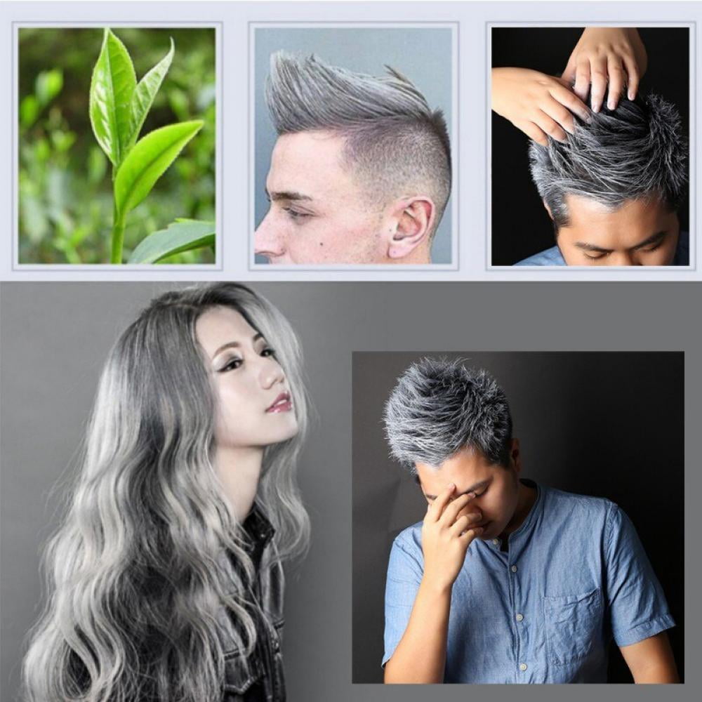 Newway Grey Hair Wax Modeling Hair DIY Blue Red White Purple hair Color  Matte Wax Environmental Non-toxic Easy To Clean 