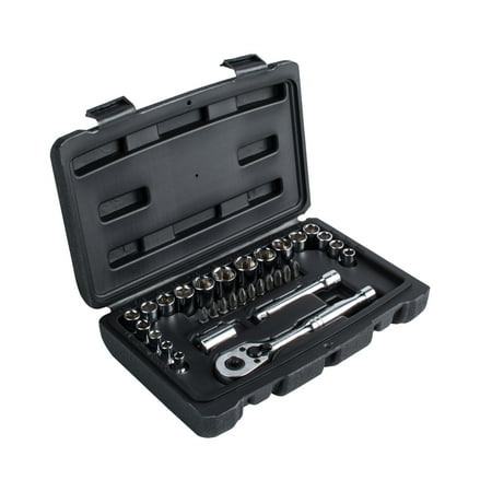 STANLEY STMT80718 32-Piece Mechanics Tool Set (Best Tool Brand For Auto Mechanics)
