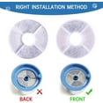thumbnail image 5 of BN-LINK 12 Pack Cat Water Fountain Filters, Triple Filtration System Pet Cat Fountain Replacement Filter for 84oz/2.5L Pet Dog Drinking Water Dispenser(8 Filters & 4 Sponges), 5 of 7