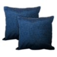 thumbnail image 3 of Housses de Coussin à Fermeture Éclair Intérieur/extérieur Paradis Tropical - Tissu Bleu (Lot de 3), 3 of 4