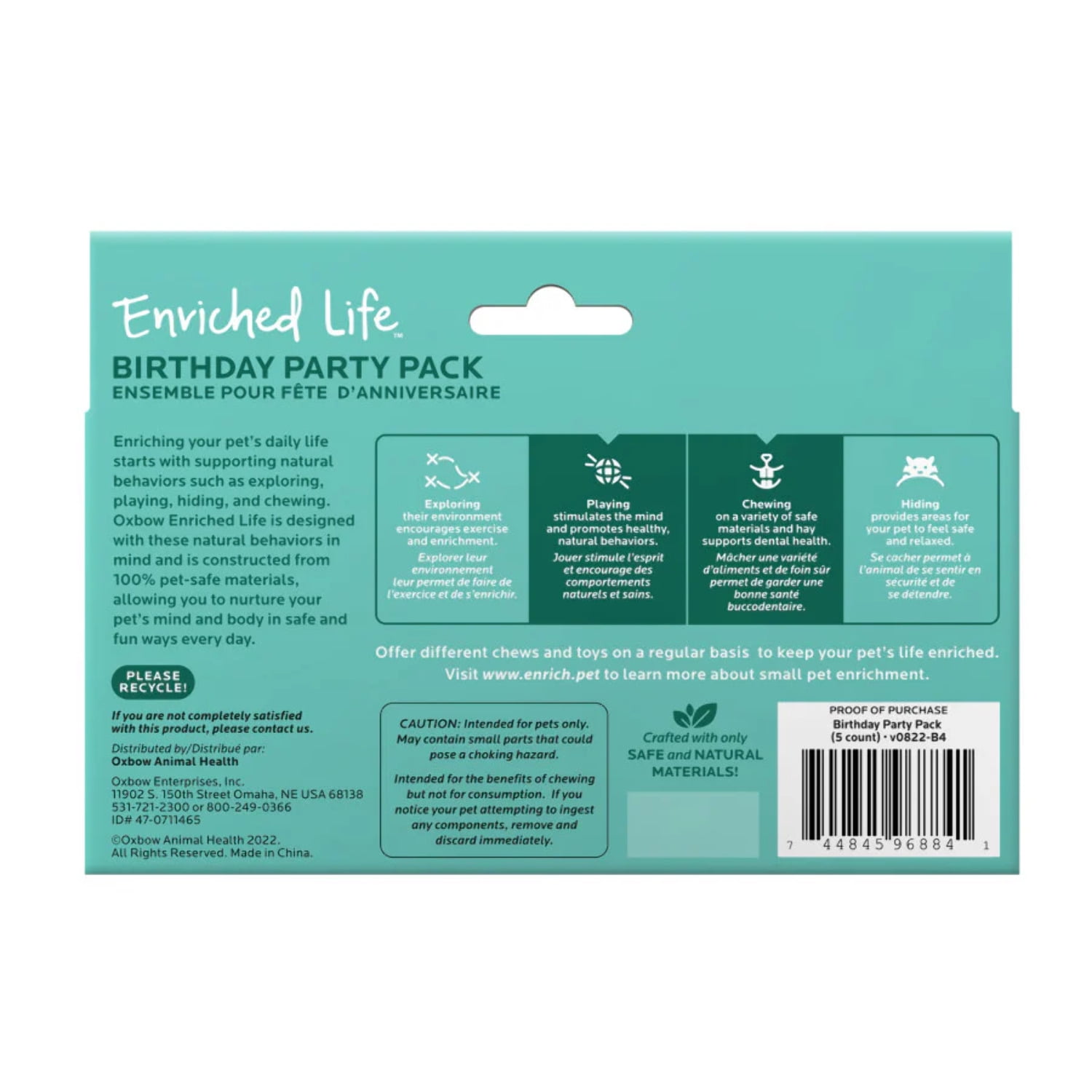 Oxbow Birthday Party Pack for Small Animals - 5 Pieces