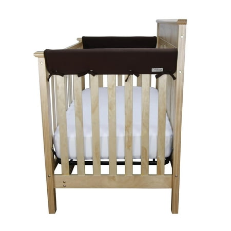Trend Lab Brown Bubbles - Trend Lab CribWrap Brown Cotton Medium Jersey Rail Covers