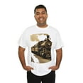 thumbnail image 5 of Unisex Heavy Cotton T-Shirt Classic Train 017, 5 of 7