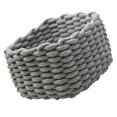 thumbnail image 4 of HAMPPLIES Nordic Style Cotton Rope Basket Square 1Pc 7.1X7.1X5.5In Desktop Organization, 4 of 8