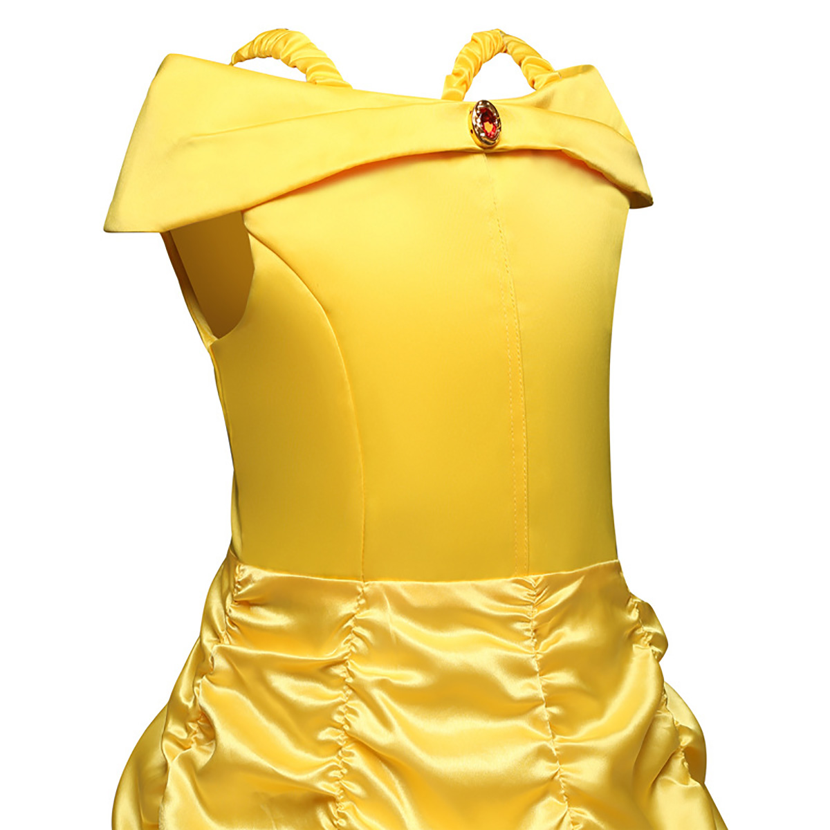 KAWELL Princess Yellow Costume Dress for Girls, 3T photo 4