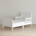 thumbnail image 5 of Child Craft Hampton Toddler Bed with Guard Rails, Arch Top, Low to Ground, Pine Wood, Matte White, 5 of 8