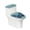 Blue Butterfly Pattern, variant on HELLHERO 4Th of July Toilet Lid Cover Set, Soft Polyester Toilet Tank Lid Covers for Home Bathroom, 17"x21", Easy to Clean 2 Pieces Set