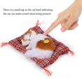 thumbnail image 2 of Jouet en peluche pour enfant endormi, chat, décoration d'intérieur (jaune et blanc), 2 of 4