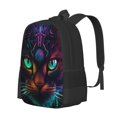 thumbnail image 1 of Balery Futuristic Cat Warrior Mochila para hombre y mujer - Tela Oxford 600D resistente - Gran capacidad, resistente al agua, ideal para la escuela, viajes y senderismo, 1 of 6