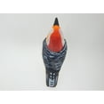 thumbnail image 2 of Red Bellied Head Woodpecker Wood Figurine Forest Common Woodland Pecker Sapsucker Miniature Bird Art Carve Small Animal, 2 of 4