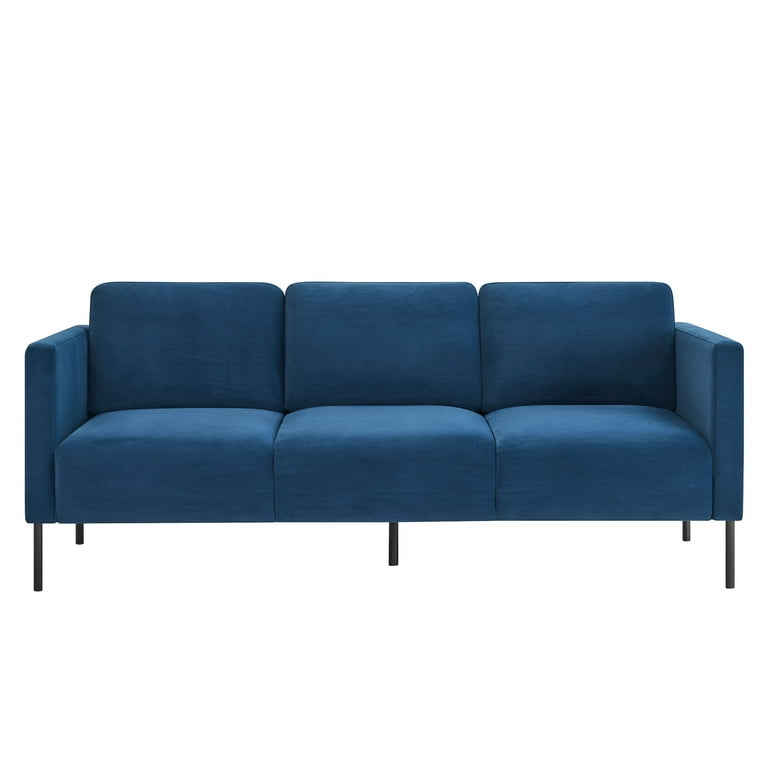 Better Homes & Gardens Wyatt Velvet Sofa, Blue Cove - Walmart.com