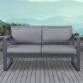 thumbnail image 2 of Afuera Living Contemporary Aluminum Patio Loveseat in Gray, 2 of 6