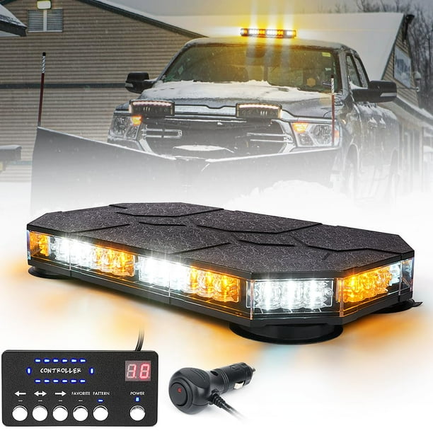 Barra de luces LED estroboscópicas para techo LUMENIX, color blanco ámbar