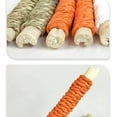 thumbnail image 4 of BESTSKY 5Pcs Rabbit Chew Toys,Bamboo Rolls Rabbit Toys,Eco-Friendly Bamboo Chew Rolls Guinea Pig Toys,Orange, 4 of 5