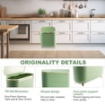 thumbnail image 3 of Bathroom Trash Can with Lid 3.2 Gallon Narrow Trash Can 12 Liter Rectangular Plastic Garbage Can Trash Bin for Bedroom Bathroom, 3 of 8
