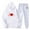 White 2 pieces outfits, variant on Usmixi Holiday Hoodies Sets for Women Hooded Sweatsuit Sets for Women Plus Size Classic ECG Print Sweatshirt and Drawstring Jogger Sweatpant Lounge Set Pocket Tracksuit Set up to 60% off
