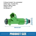 thumbnail image 3 of Boquilla de inyección de combustible No.16600JK20A para Nissan Pathfinder 14-20 3.5L verde 6 piezas, 3 of 6