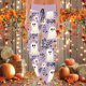 thumbnail image 1 of WILLBEST Pantalones Casuales de Mujer con Pierna Ancha y Cordón, Ropa de Dormir Cómoda con Estampado de Halloween para Relajación Diaria y Celebraciones de Temporada. Extra Grande, 1 of 4