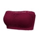 thumbnail image 1 of Gibobby Lencería de encaje Día de San Valentín para mujer sin costuras tubo superior encaje belleza espalda pecho envoltura ropa interior(Vino, G), 1 of 2