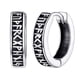 thumbnail image 1 of Pendientes de aro Silvora Fashion Viking Rune 10mm 925 plata esterlina, 1 of 8