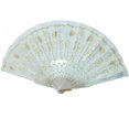 thumbnail image 2 of White Hand Fan, 2 of 5