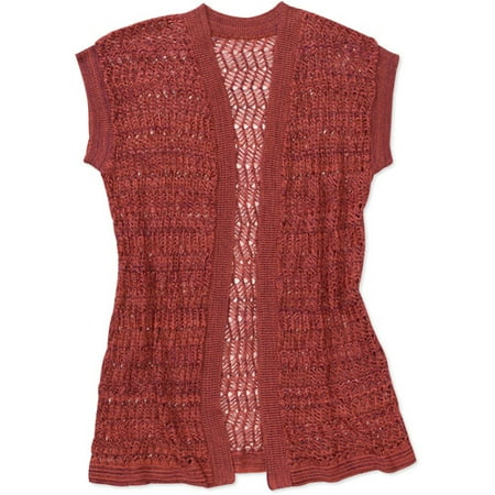 Women's Crochet Open Cardigan